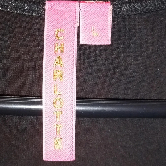 shiny wet look black scoop neck tank top Large - Picture 4 of 5